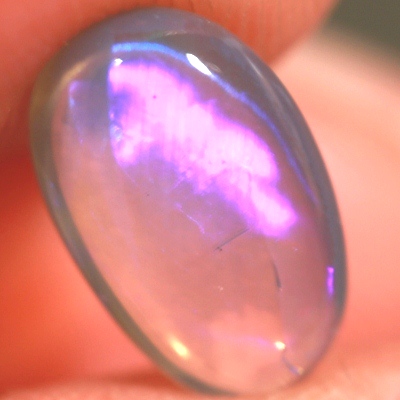 SOLID CRYSTAL OPAL Rolling flash of purple